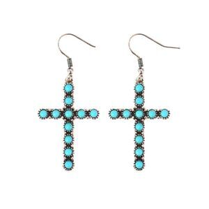 Boho cross earrings N1179